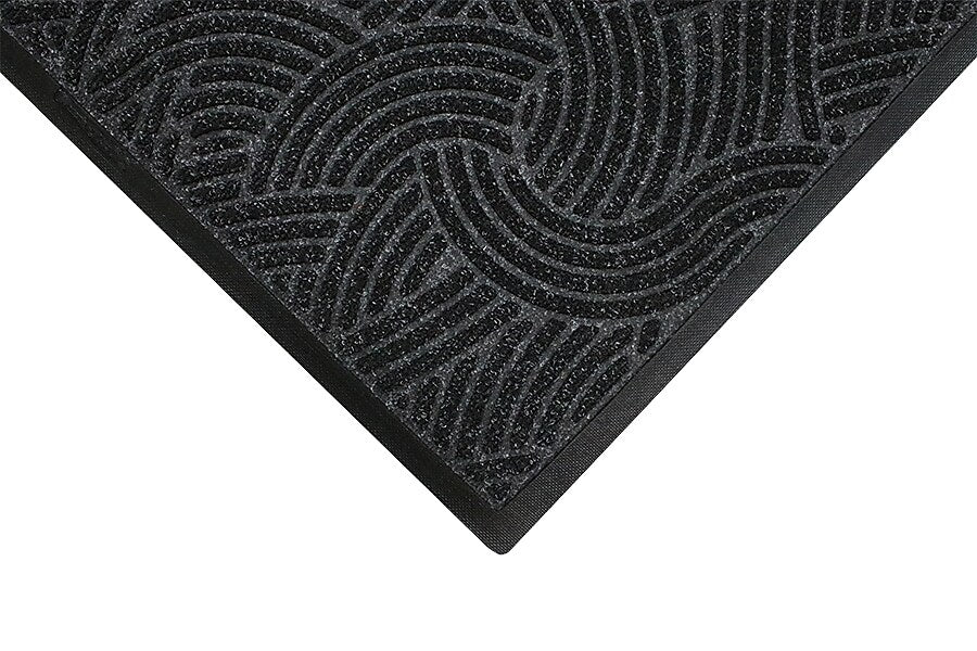 M + A Matting WaterHog Plus Indoor Mat, 5.83' x 11.83', Black Smoke (18570612090)