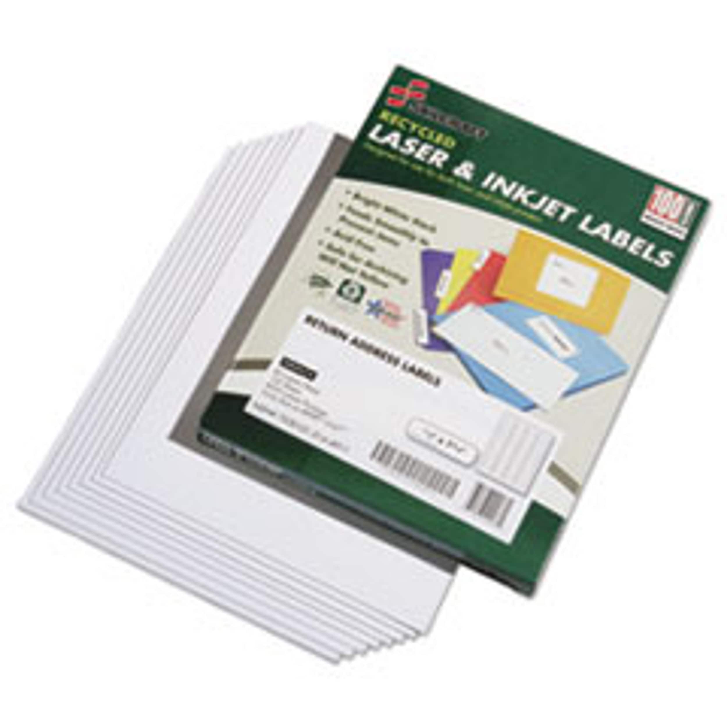 AbilityOne Address Labels, 1/2" x 1 3/4", White, 8,000 Labels/PK (7530015144911)