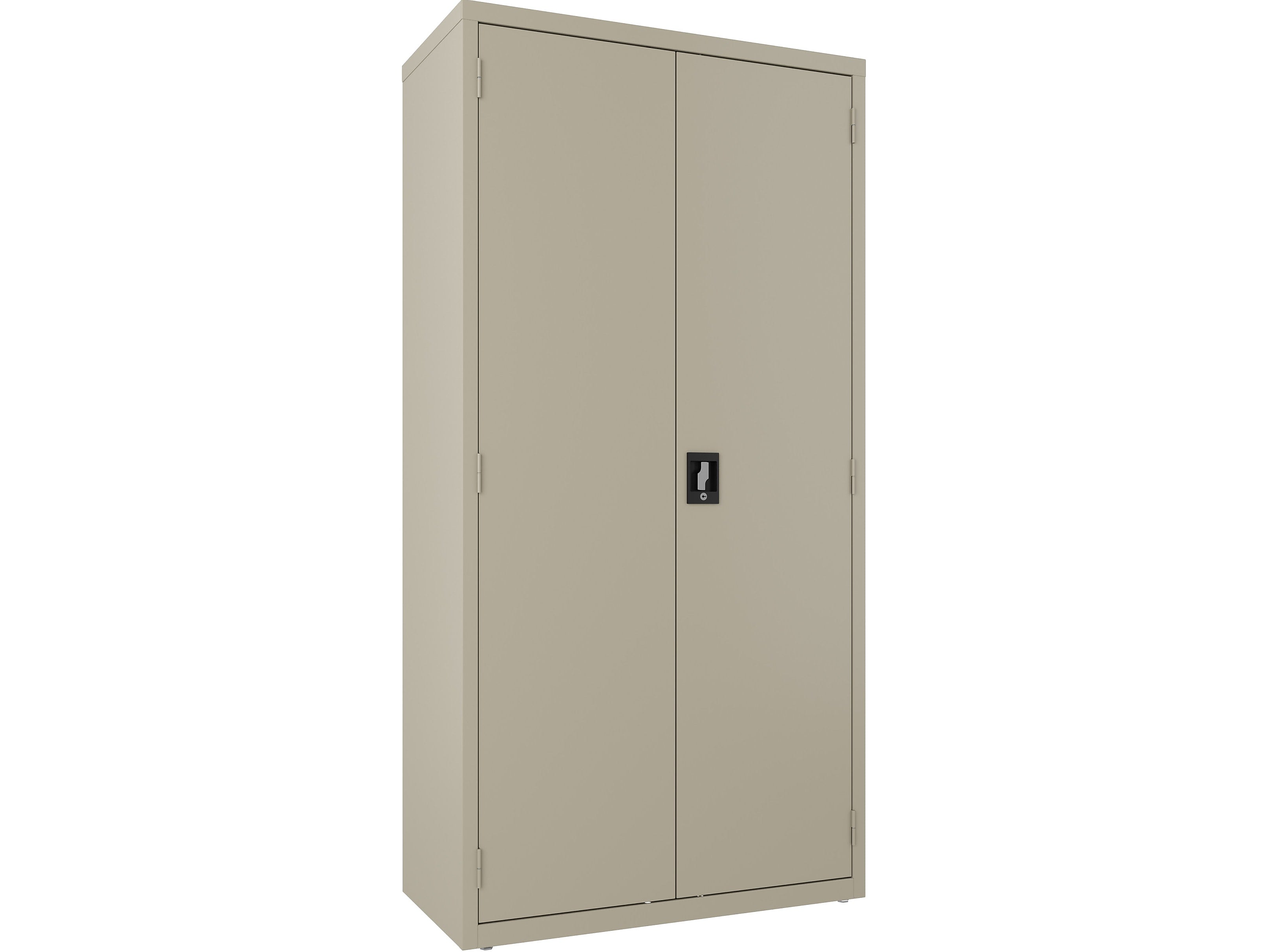 Hirsh 72" Steel Wardrobe Cabinet with 4 Shelves, Putty (22631)