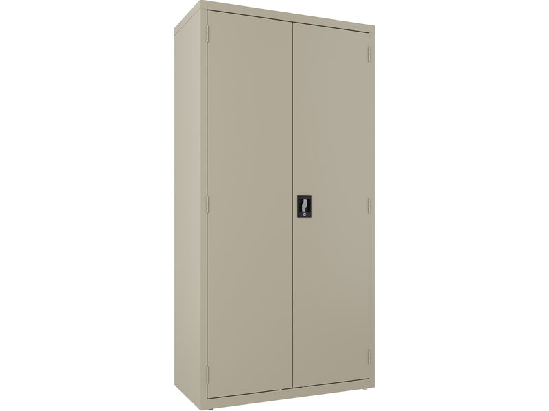 Hirsh 72" Steel Wardrobe Cabinet with 4 Shelves, Putty (22631)