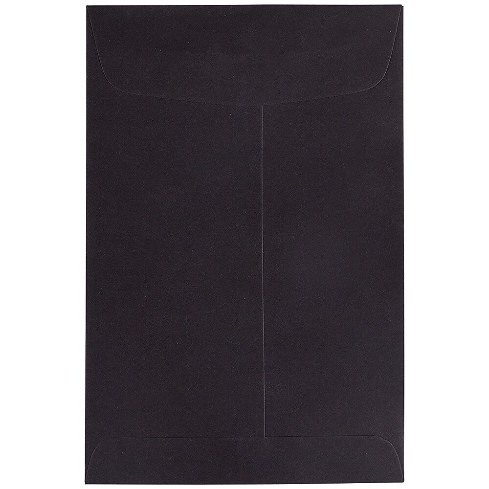 JAM Paper 6" x 9" Open End Catalog Envelopes, Black, 10/Pack (88095B)