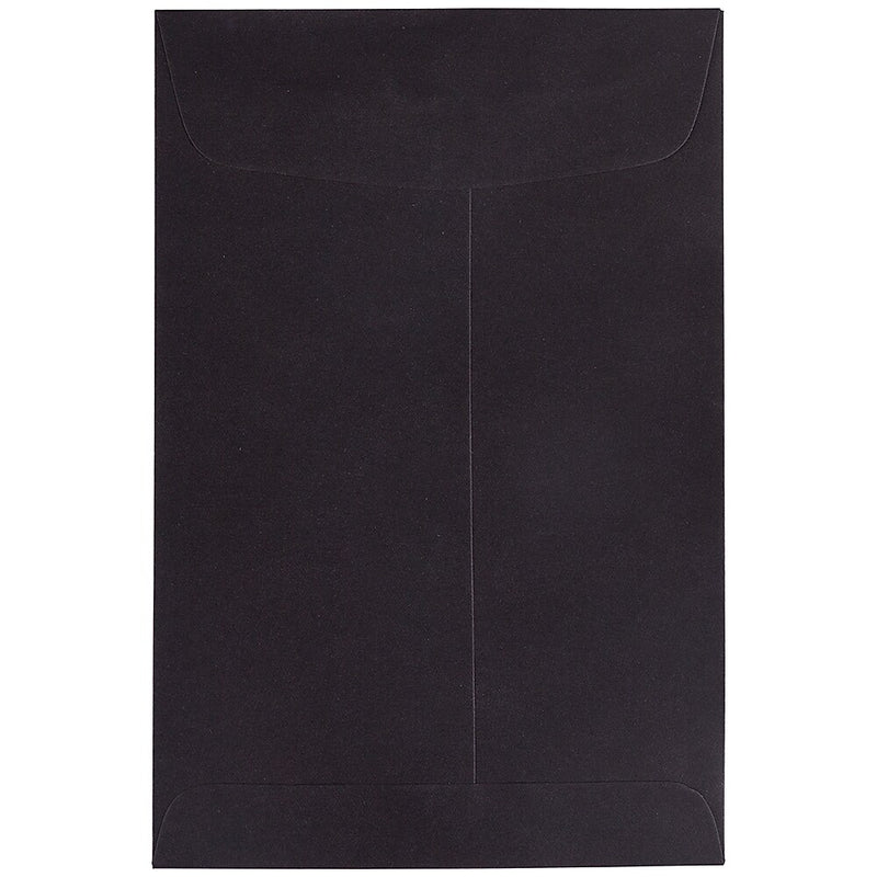 JAM Paper 6" x 9" Open End Catalog Envelopes, Black, 10/Pack (88095B)