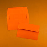 JAM Paper A6 Colored Invitation Envelopes, 4.75 x 6.5, Orange Recycled, 25/Pack (15905)