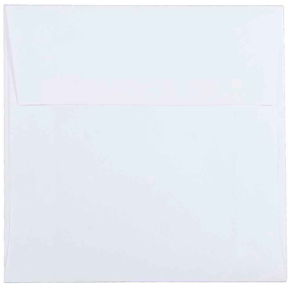 JAM Paper 5.5 x 5.5 Square Invitation Envelopes, White, 25/Pack (28415)
