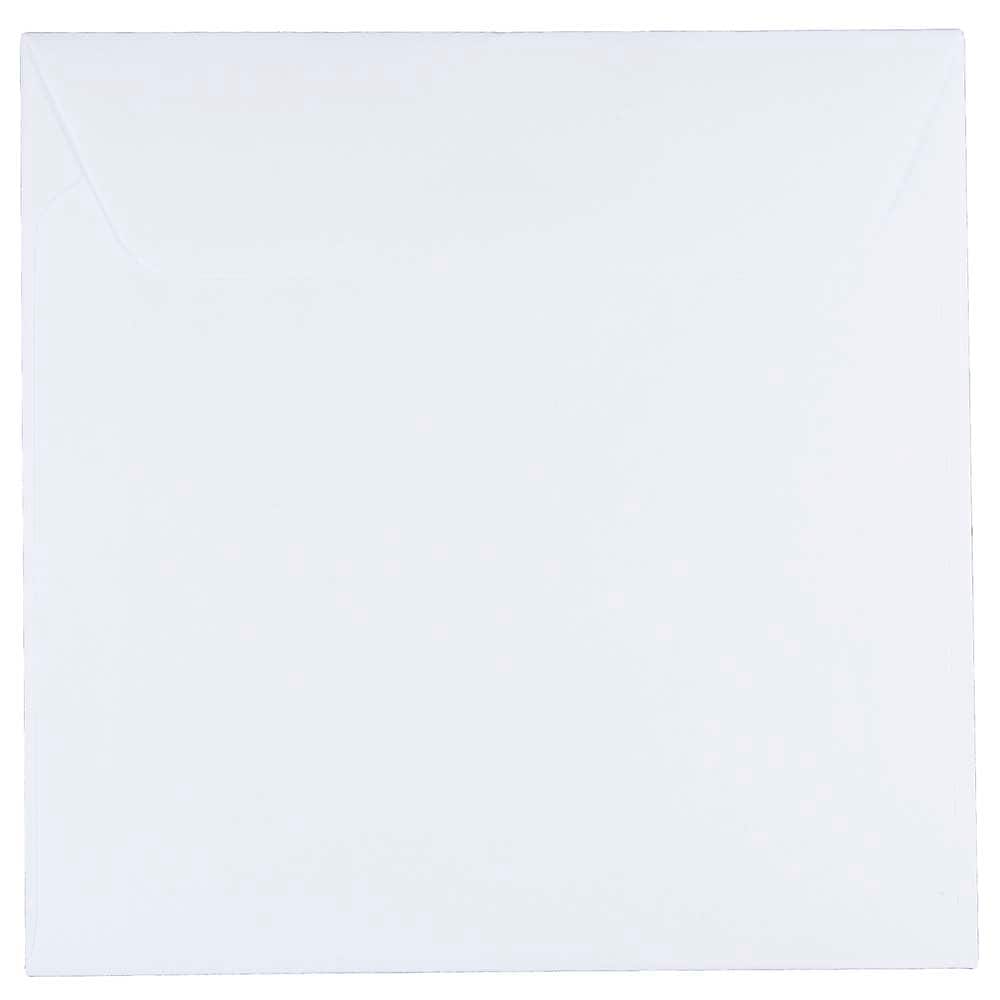 JAM Paper 7.5 x 7.5 Square Invitation Envelopes, White, 25/Pack (28210)