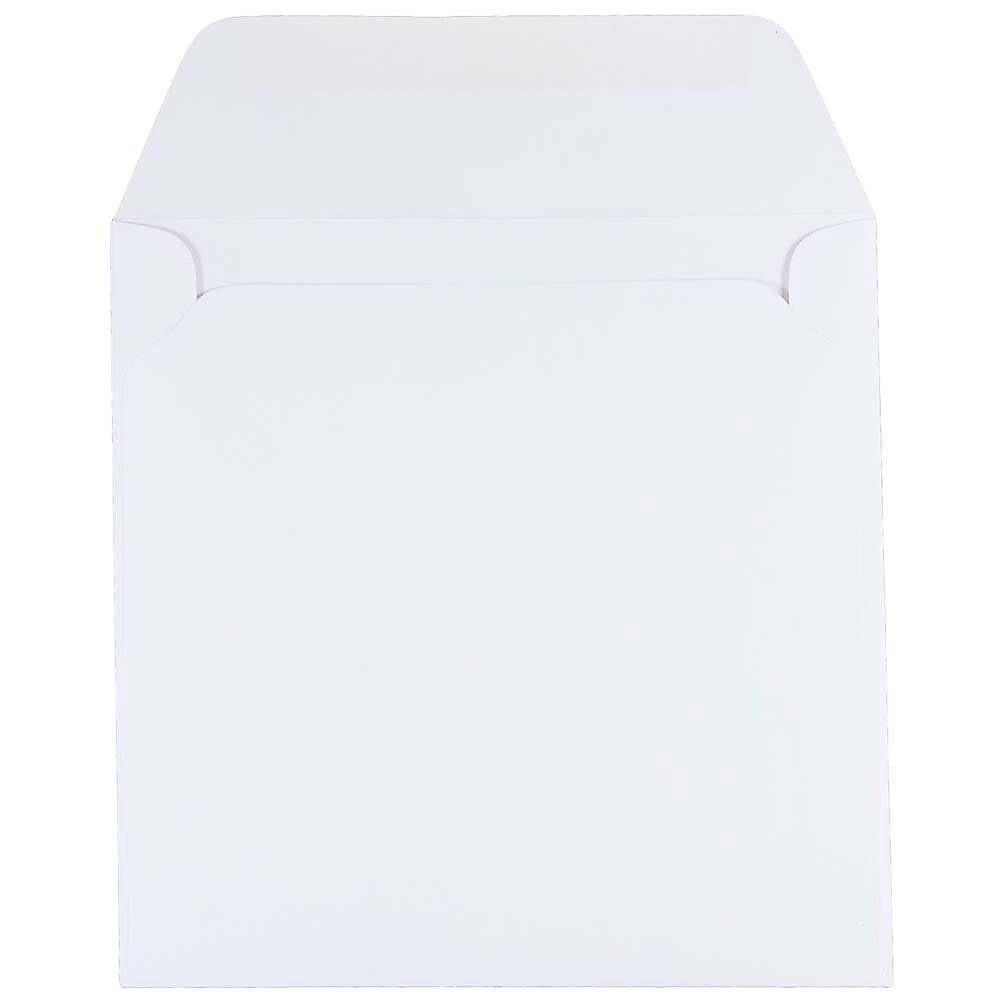 JAM Paper 7.5 x 7.5 Square Invitation Envelopes, White, 25/Pack (28210)