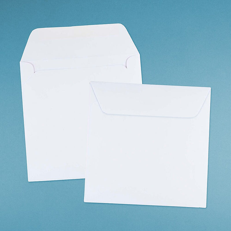 JAM Paper 7.5 x 7.5 Square Invitation Envelopes, White, 25/Pack (28210)