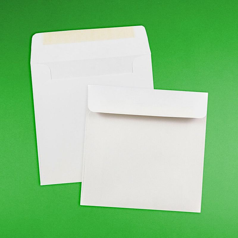 JAM Paper 6 x 6 Square Invitation Envelopes, White, Bulk 1000/Carton (28416C)