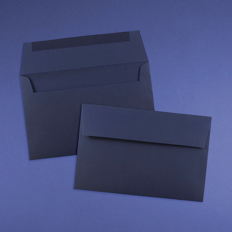 JAM Paper A10 Invitation Envelopes, 6 x 9.5, Navy Blue, Bulk 1000/Carton (LEBA867B)