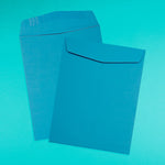 JAM Paper 10 x 13 Open End Catalog Colored Envelopes, Blue Recycled, 100/Pack (87725)
