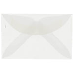JAM Paper 3Drug Translucent Vellum Mini Envelopes, 2.3125 x 3.625, Clear, 25/Pack (LECV900)