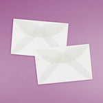 JAM Paper 3Drug Translucent Vellum Mini Envelopes, 2.3125 x 3.625, Clear, Bulk 1000/Carton (LECV900B)