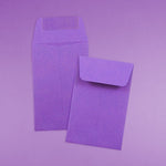 JAM Paper #1 Coin Business Colored Envelopes, 2.25 x 3.5, Violet Purple Recycled, 50/Pack (353027837I)