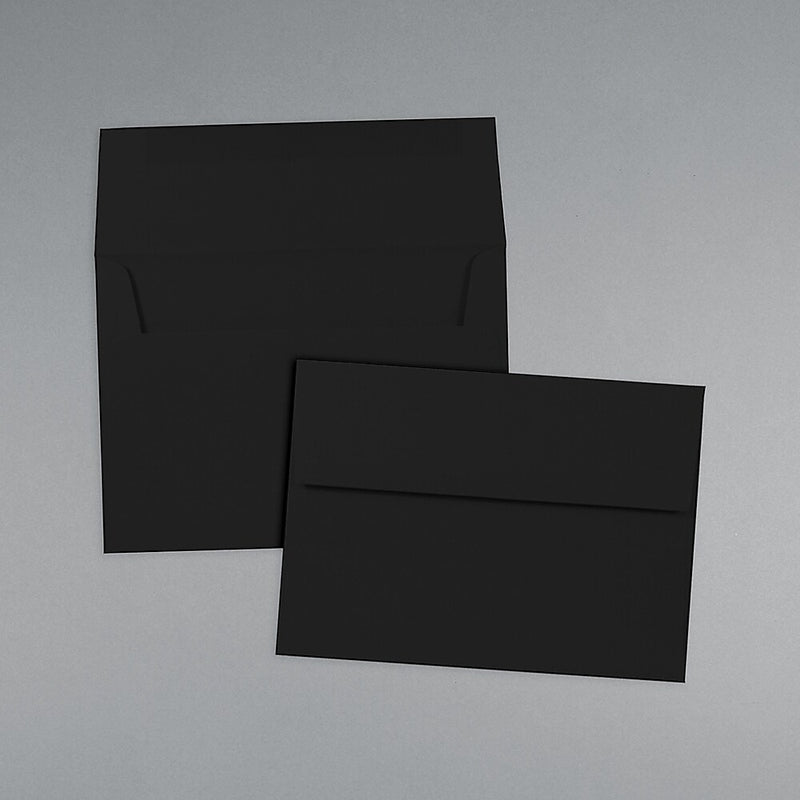 JAM Paper A7 Invitation Envelopes, 5.25 x 7.25, Black, Bulk 1000/Carton (20114913b)