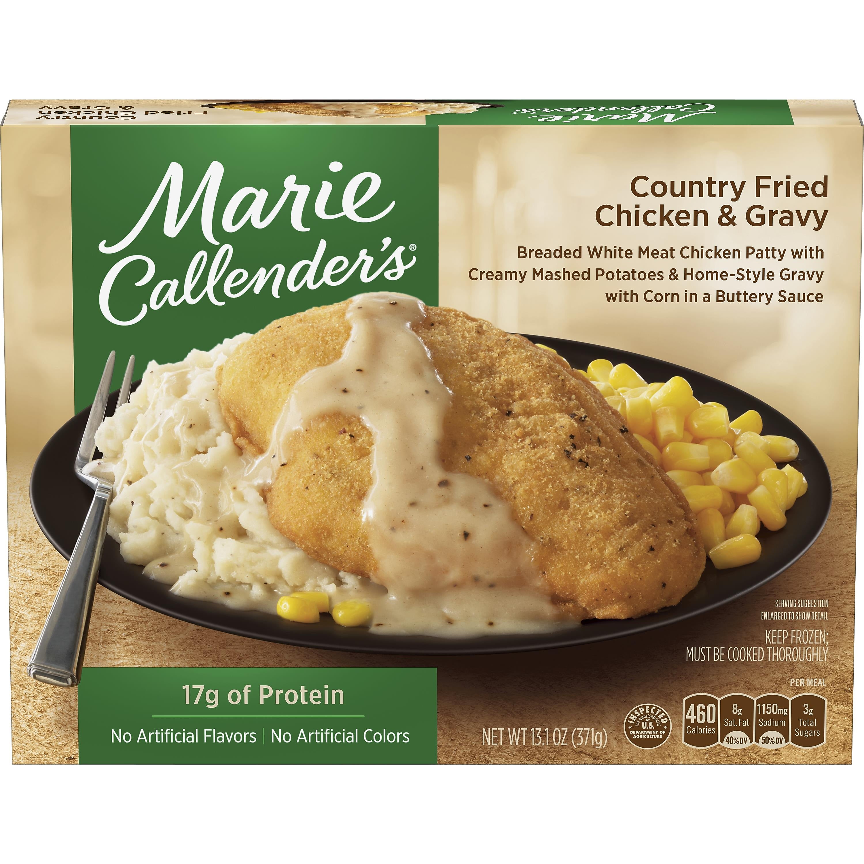 Marie Callenders Country Fried Chicken & Gravy Chicken, 13.1 oz., 5/Pack (903-00169)
