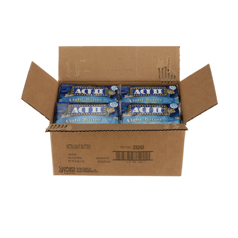 ACT II Popcorn, Light Butter, 2.75 oz., 36/Carton (GOV23243)
