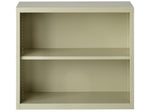 Hirsh HL8000 Series 30"H 2-Shelf Bookcase with Adjustable Shelf, Putty Steel (21986)