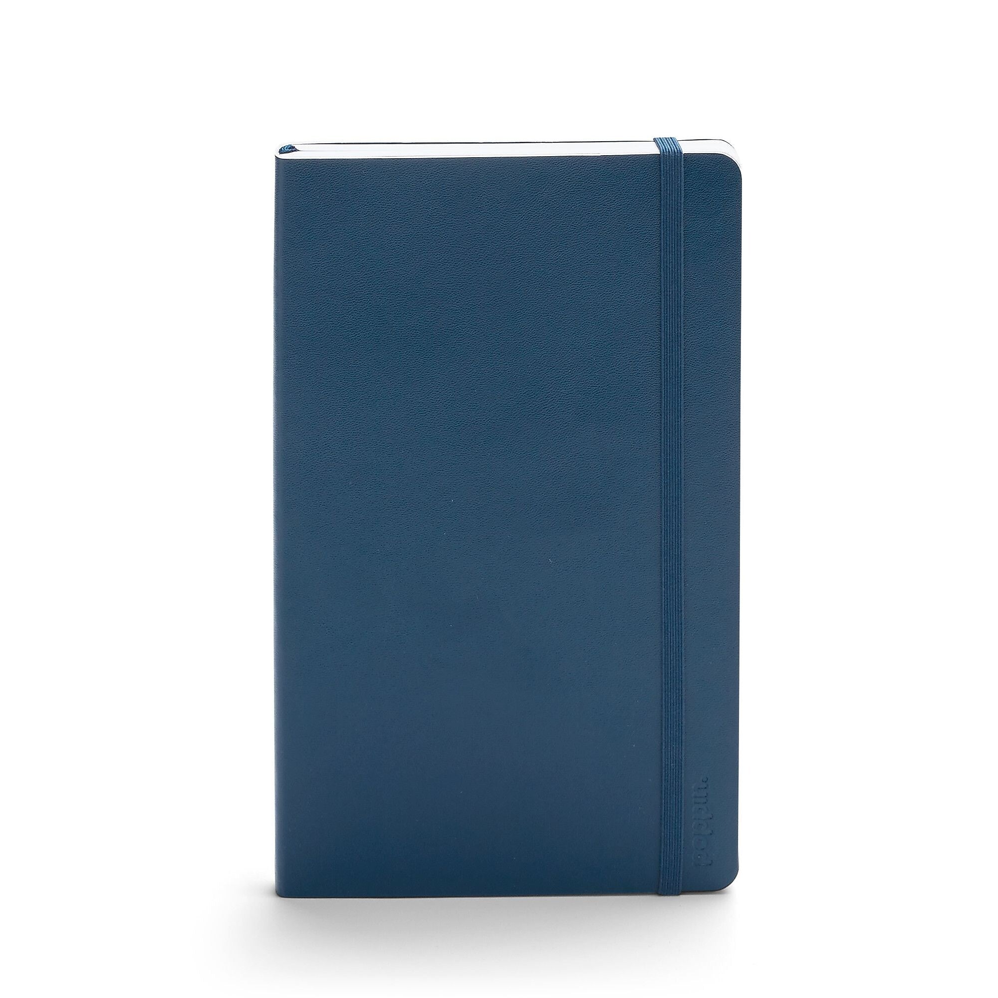 Poppin Subject Notebooks, 5" x 8.25", College Ruled, 86 Sheets, Blue, 28/Carton (100358-MC)