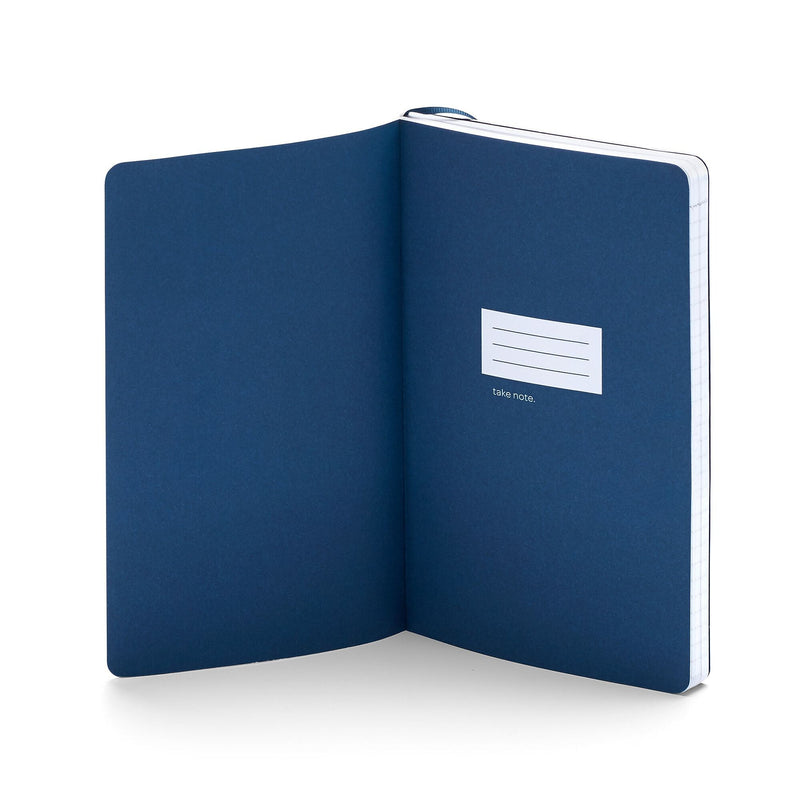 Poppin Subject Notebooks, 5" x 8.25", College Ruled, 86 Sheets, Blue, 28/Carton (100358-MC)
