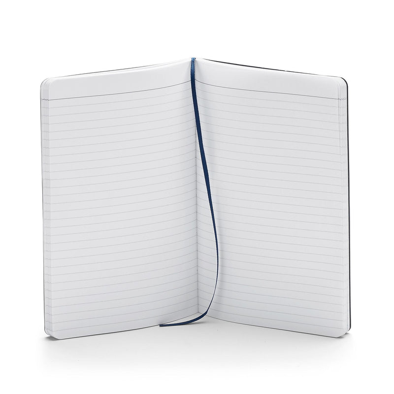 Poppin Subject Notebooks, 5" x 8.25", College Ruled, 86 Sheets, Blue, 28/Carton (100358-MC)