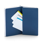 Poppin Subject Notebooks, 5" x 8.25", College Ruled, 86 Sheets, Blue, 28/Carton (100358-MC)