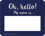 Barker Creek Self-adhesive Oh Hello! School Name Tags, 2.75" x 3.5", 45/Pack (1555)