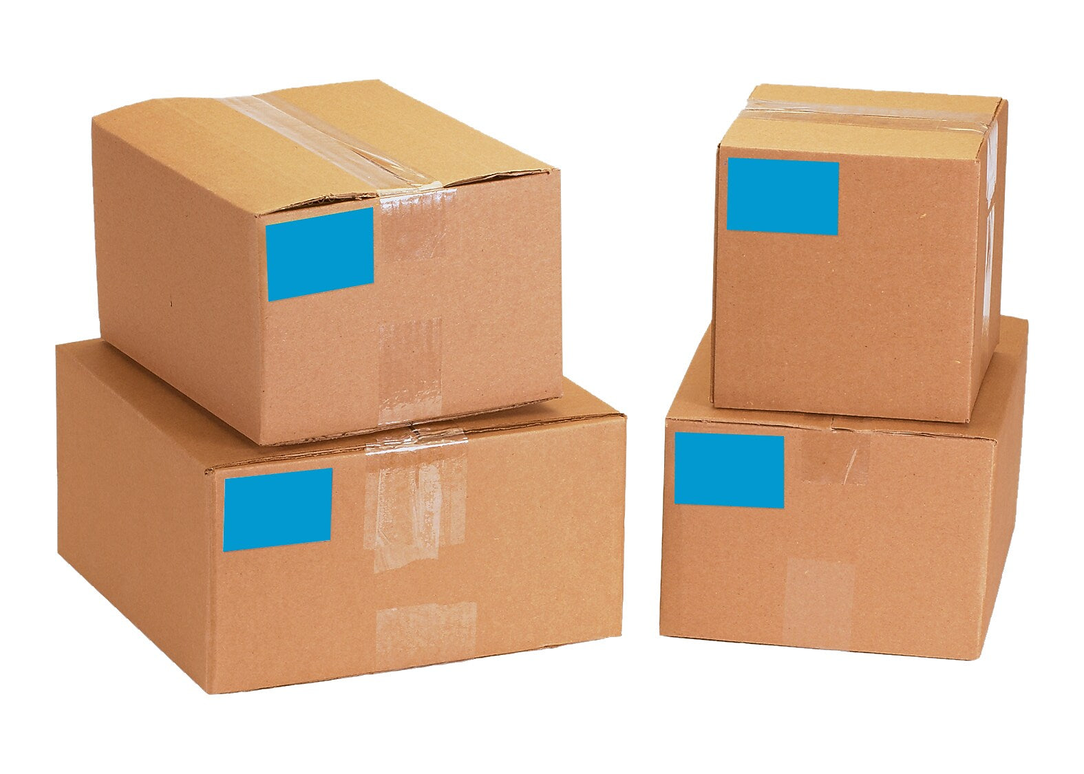 Tape Logic 3" x 2" Rectangle Inventory Label, Light Blue, 500/Roll