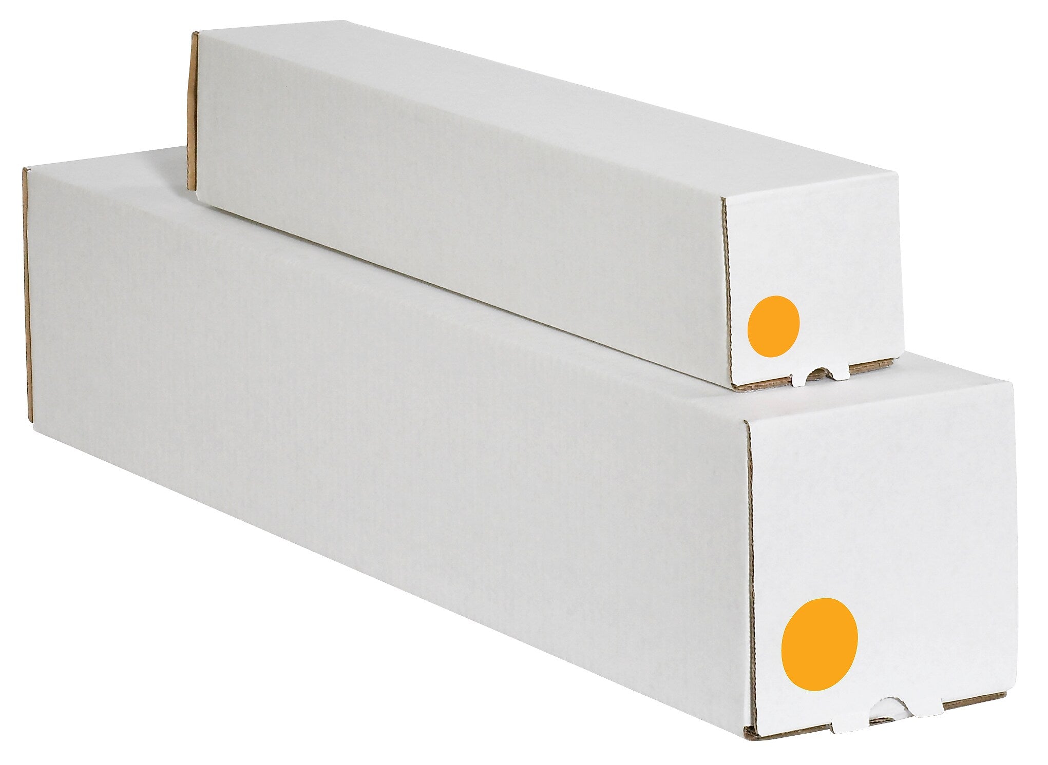Tape Logic 1" Circle Inventory Label, Fluorescent Orange, 500/Roll