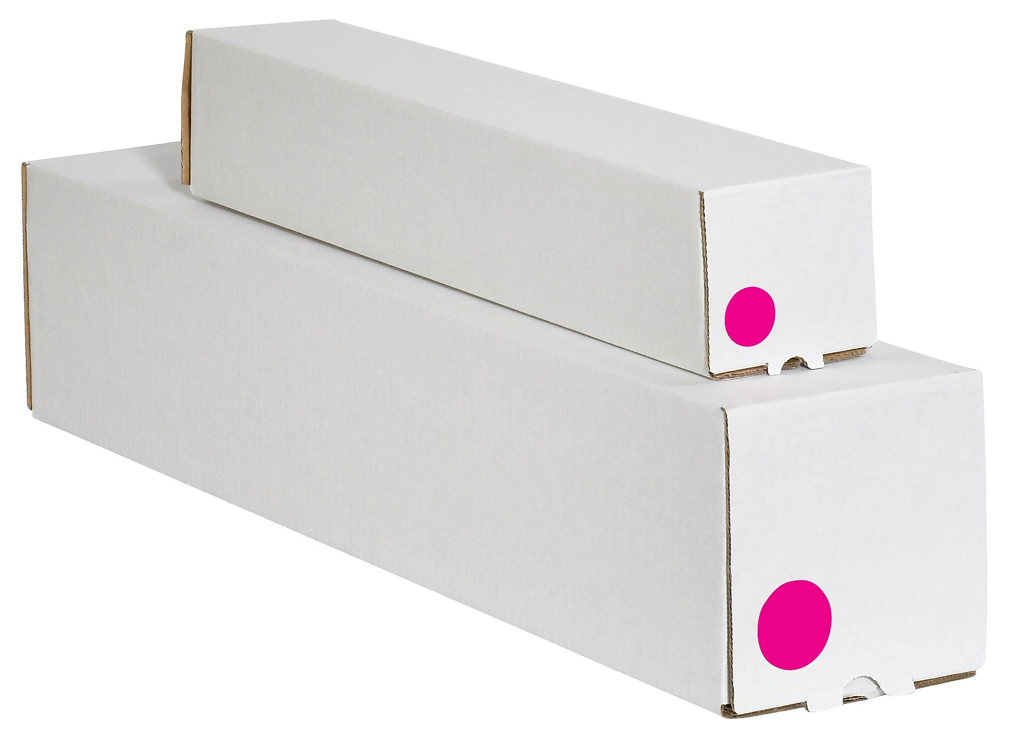 Tape Logic 3" Circle Inventory Label, Fluorescent Pink, 500/Roll