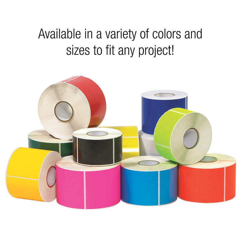 Tape Logic 3" x 4" Rectangle Inventory Label, Purple, 500/Roll