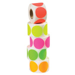 Tape Logic 2" Circle Fluorescent Inventory Label, 5000/Pack