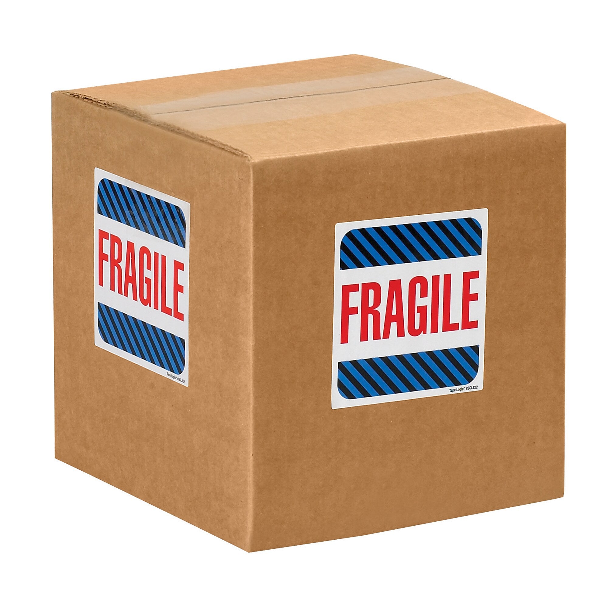 Tape Logic Labels, "Fragile", 4" x 4", Multiple, 500/Roll (SCL522)