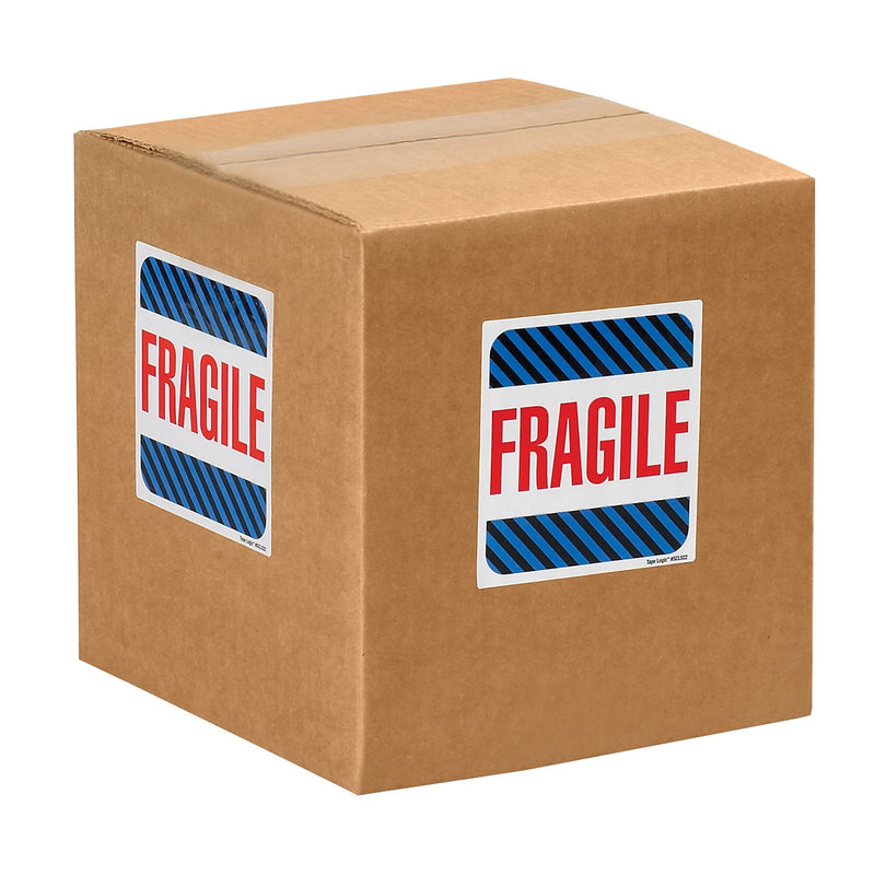 Tape Logic Labels, "Fragile", 4" x 4", Multiple, 500/Roll (SCL522)