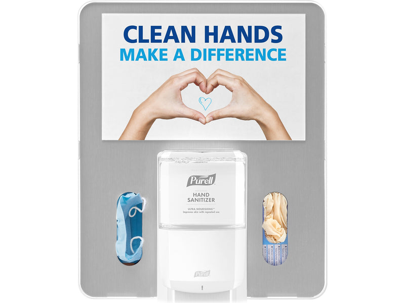 PURELL Messenger Floor Stand Hygiene Bracket, Silver (7399-HB-SLV)