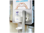 PURELL Messenger Floor Stand Hygiene Bracket, Silver (7399-HB-SLV)