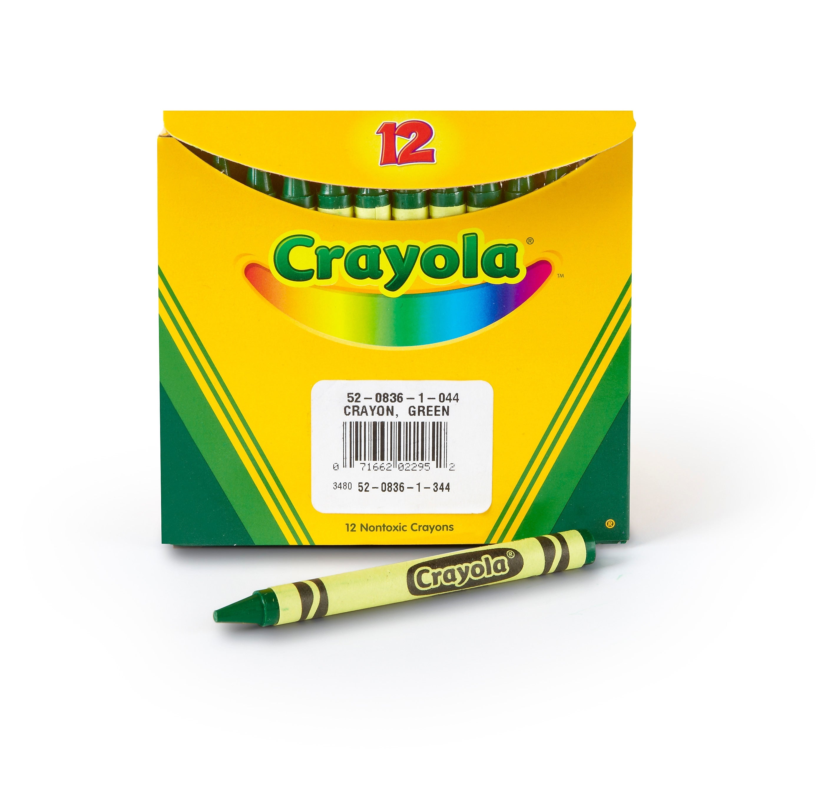 Crayola Bulk Crayons, Green, 12/Box (52-0836-044)