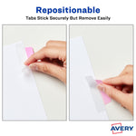 Avery UltraTabs Repositionable Margin Tabs, 2.5" Wide, Assorted Colors, 24/Pack (74769)