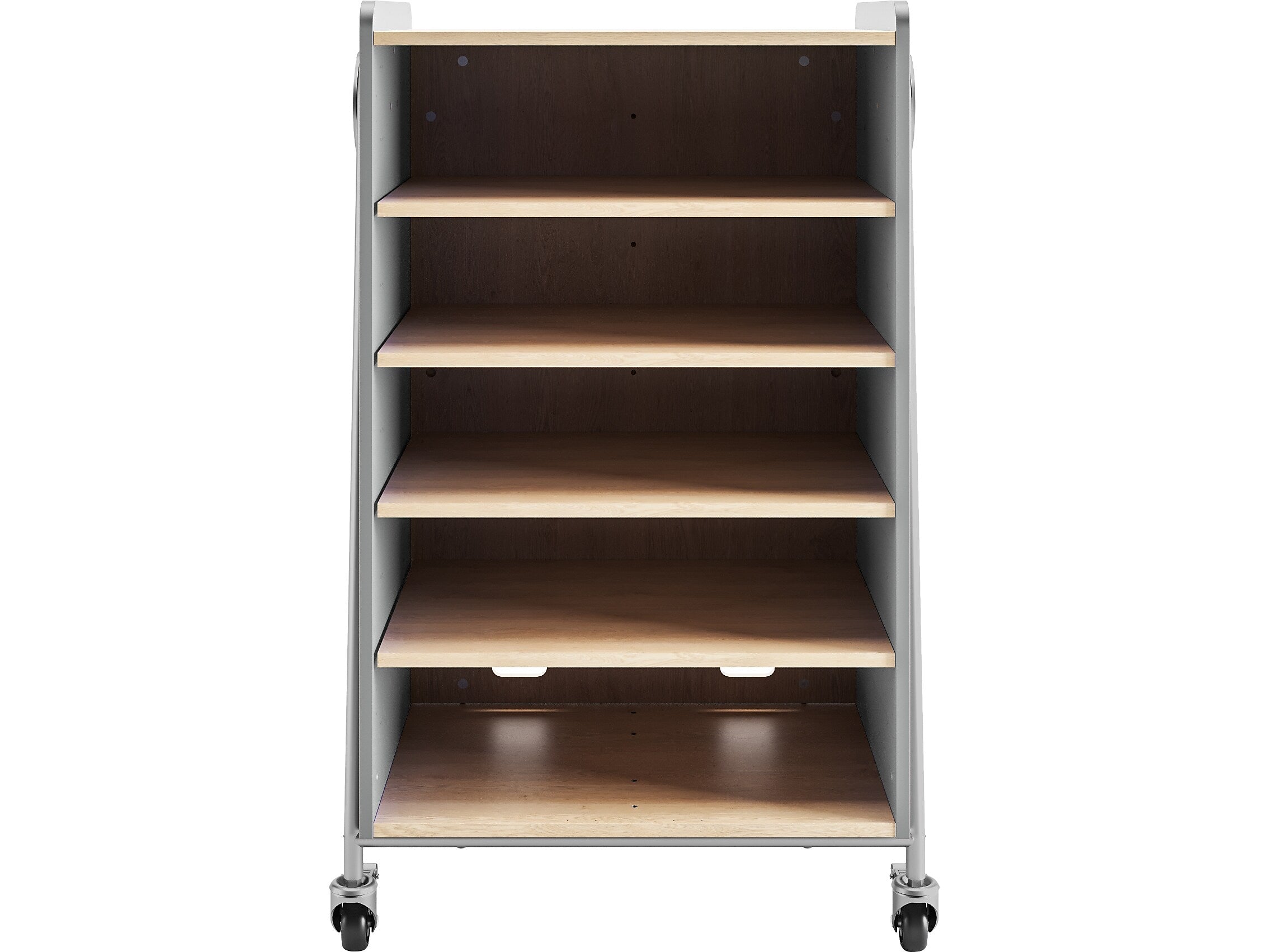 Safco Whiffle Typical 3 48" x 30" Particle Board Double-Column Mobile Storage, Gray (3923GR)