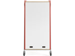 Safco Whiffle Typical 5 60" x 30" Particle Board Double-Column Mobile Storage, Red (3925RED)