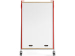 Safco Whiffle Typical 3 48" x 30" Particle Board Double-Column Mobile Storage, Red (3923RED)