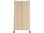 Safco Whiffle Typical 5 60" x 30" Particle Board Double-Column Mobile Storage, Gray (3925GRY)