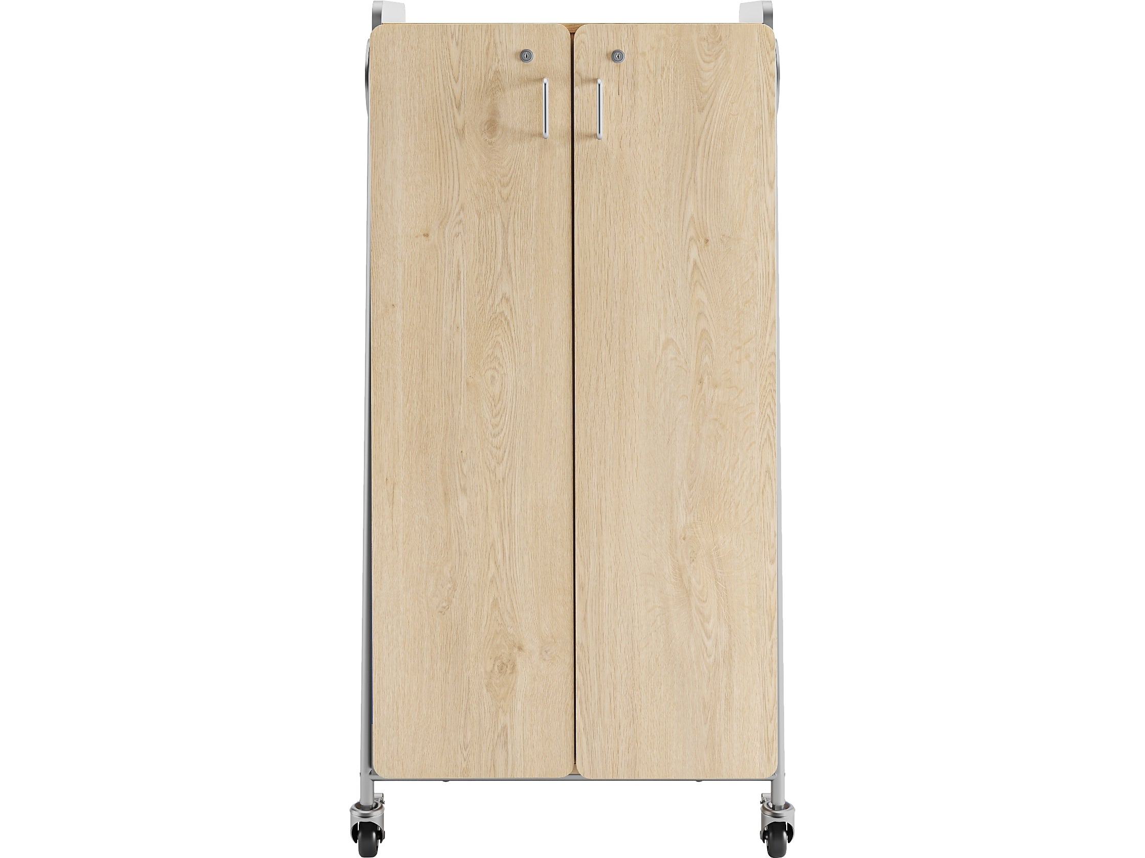 Safco Whiffle Typical 5 60" x 30" Particle Board Double-Column Mobile Storage, Gray (3925GRY)