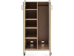 Safco Whiffle Typical 5 60" x 30" Particle Board Double-Column Mobile Storage, Gray (3925GRY)