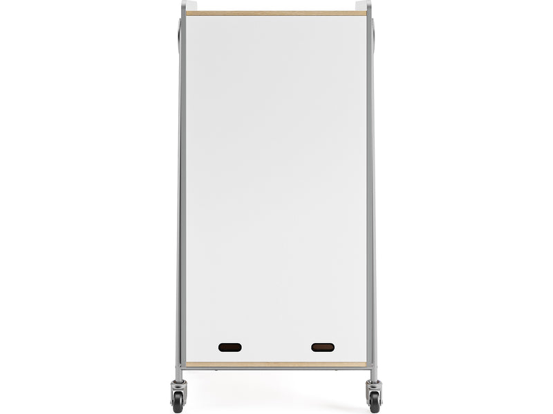 Safco Whiffle Typical 5 60" x 30" Particle Board Double-Column Mobile Storage, Gray (3925GRY)