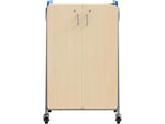 Safco Whiffle Typical 14 48" x 30" Particle Board Double-Column Mobile Storage, Spectrum Blue (3934SBU)