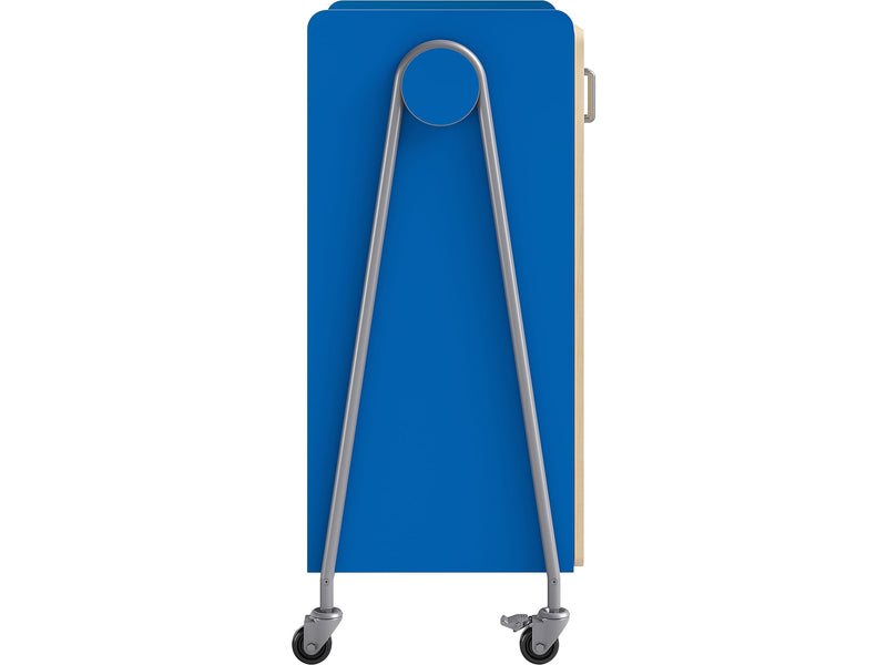 Safco Whiffle Typical 14 48" x 30" Particle Board Double-Column Mobile Storage, Spectrum Blue (3934SBU)