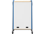 Safco Whiffle Typical 14 48" x 30" Particle Board Double-Column Mobile Storage, Spectrum Blue (3934SBU)