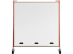 Safco Whiffle Typical 10 48" x 43" Particle Board Triple-Column Mobile Storage, Red (3930RED)