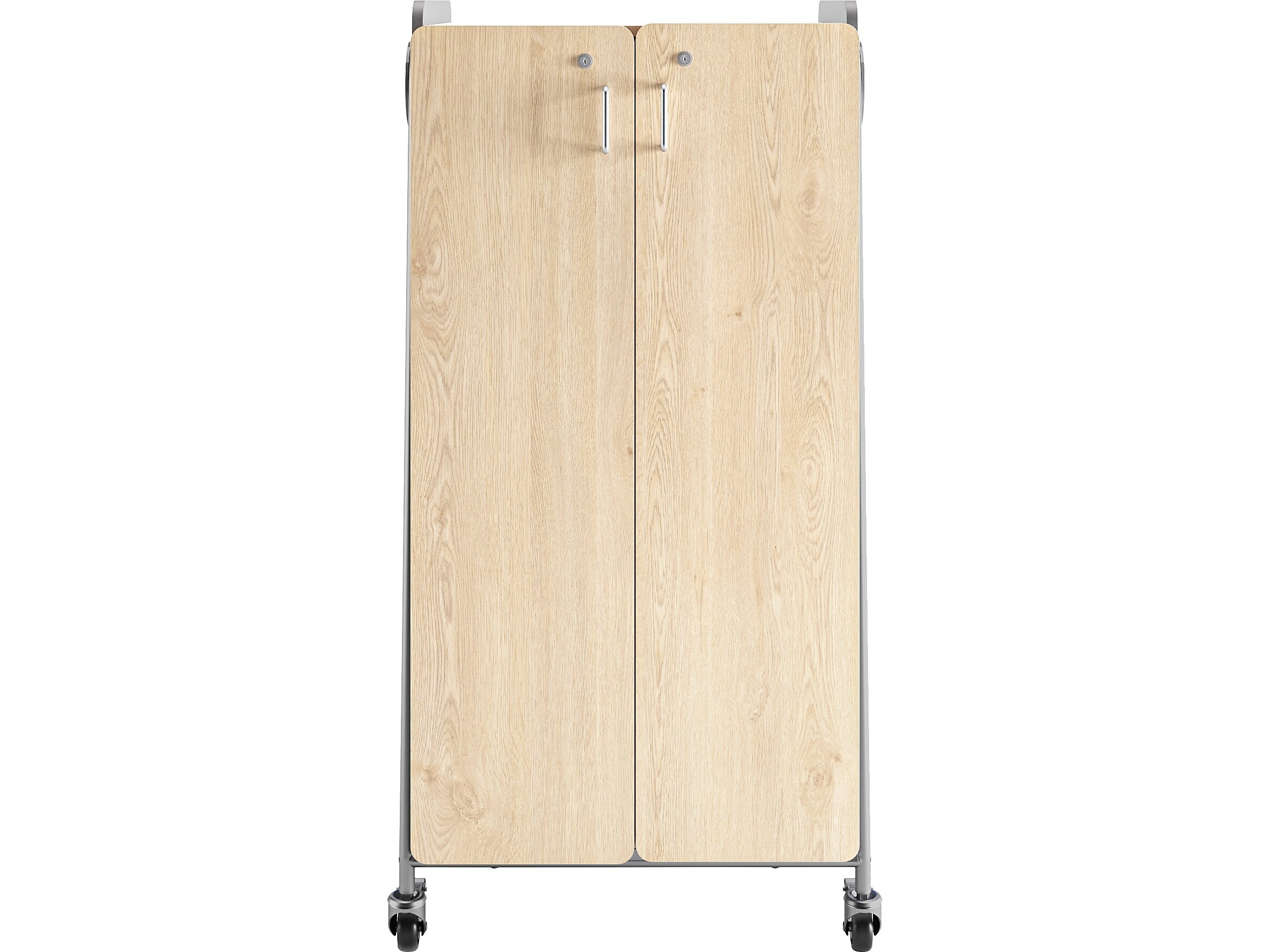 Safco Whiffle Typical 15 60" x 30" Particle Board Double-Column Mobile Storage, Gray (3935GRY)
