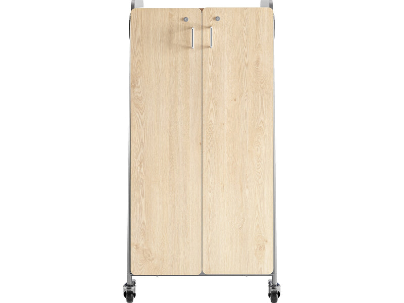 Safco Whiffle Typical 15 60" x 30" Particle Board Double-Column Mobile Storage, Gray (3935GRY)